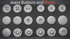 Jeans Holes Buttons